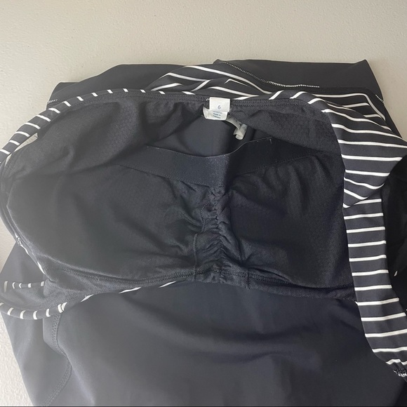 LULULEMON ARIA TANK TOP II PARALLEL STRIPE BLACK WHITE 6 - Picture 8 of 9